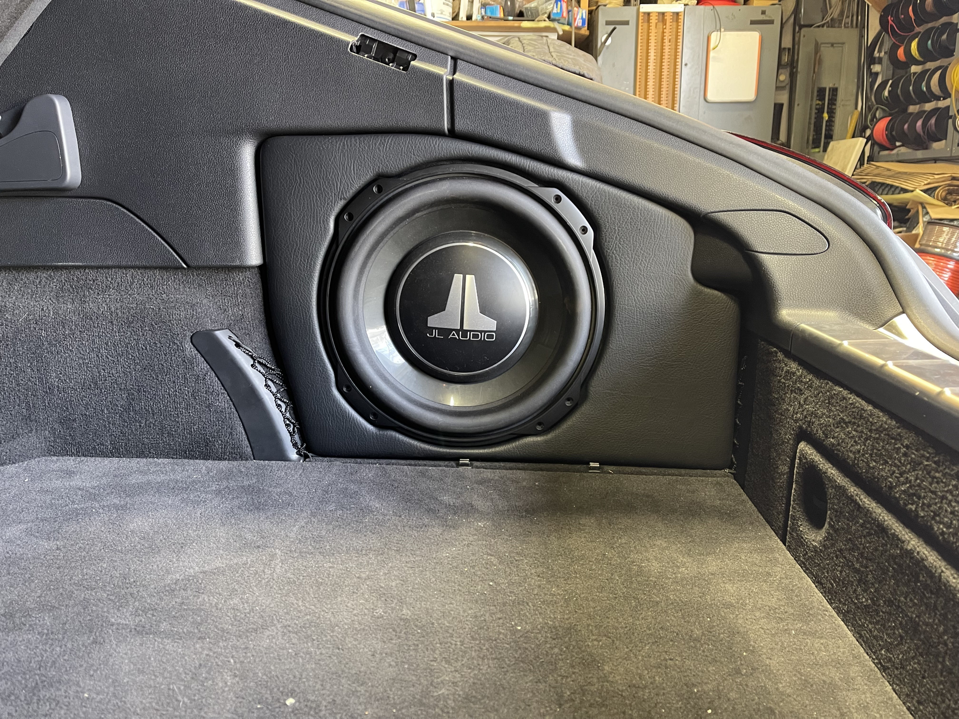Porsche premium high-performance bass system installation in Dublin