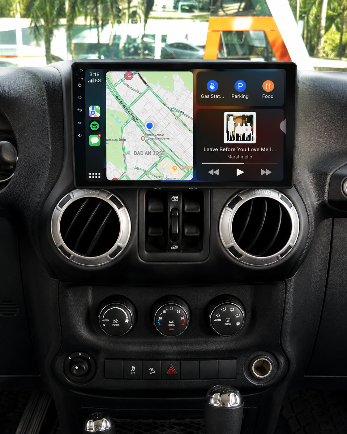 Apple CarPlay screen after installation in Dublin