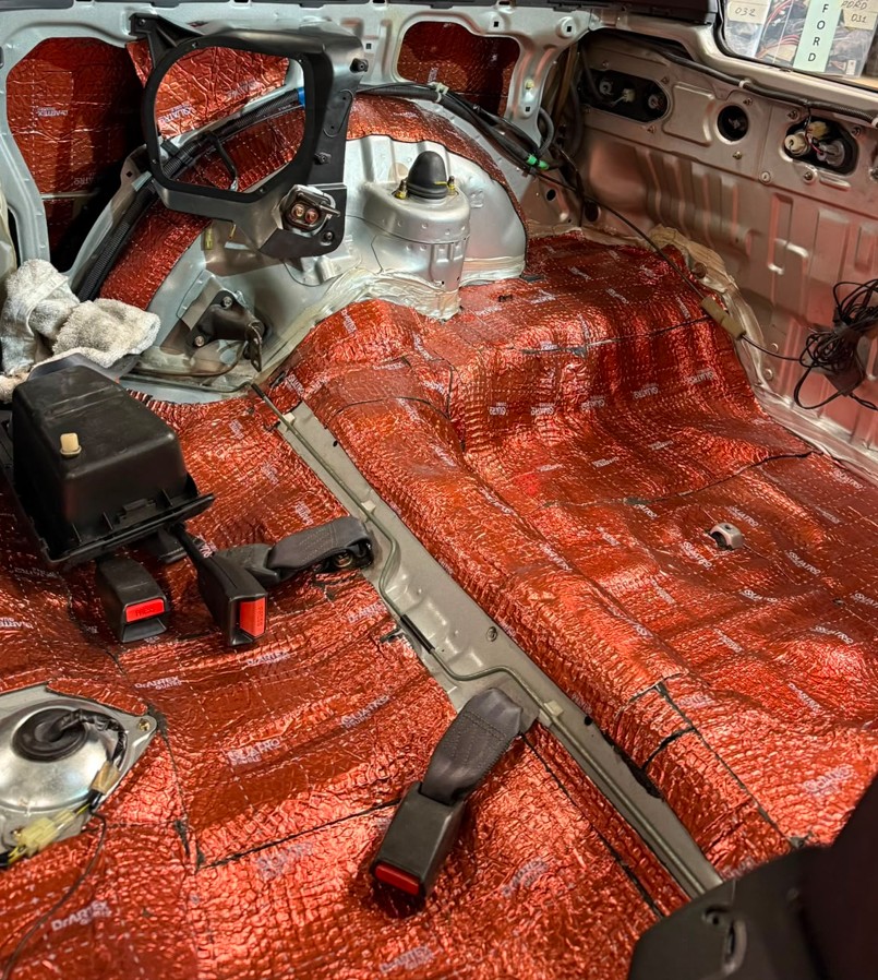 Car soundproofing installation process in Dublin