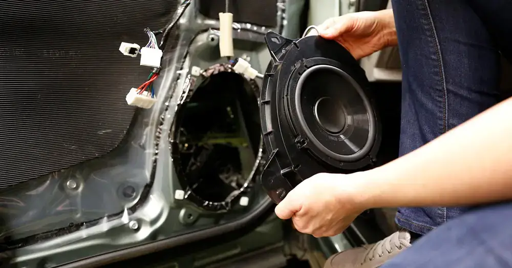 Professional car speaker installation in Dublin by Radio King