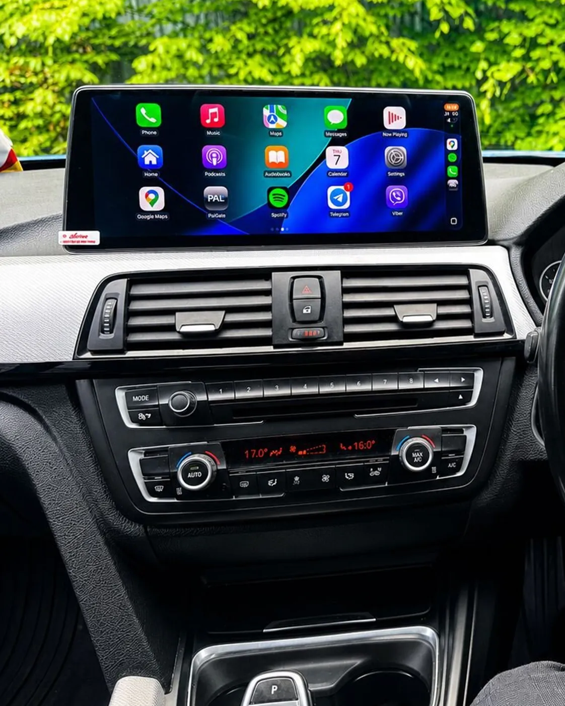 Apple CarPlay screen after installation in Dublin